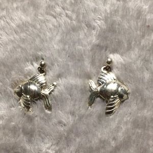 Silver Fish Earrings